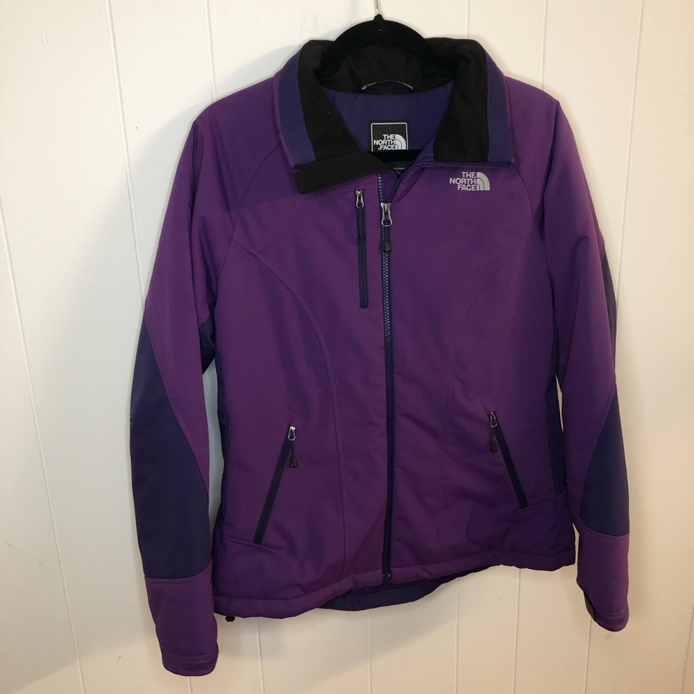The North Face Purple AUDD Hooded Ski Primaloft Jacket Medium